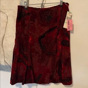 Anne Klein Red A-Line Skirt